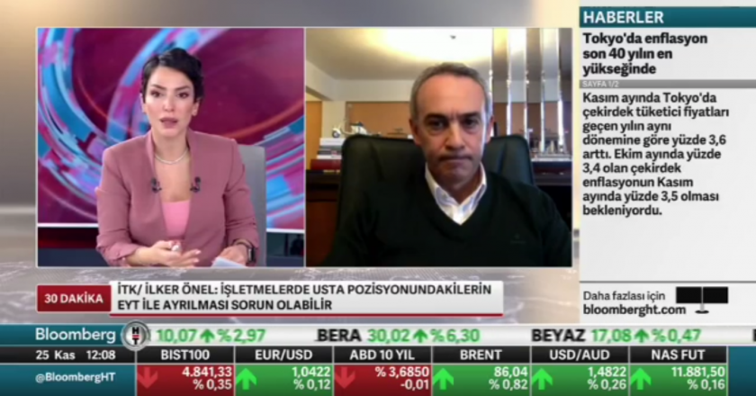 Başkanımız İlker Önel Bloomberg HT’de 30 Dakika Programına Konuk Oldu