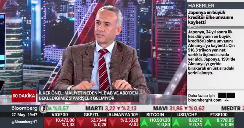 Başkanımız Sayın İlker Önel BloombergHT’ye Konuk Oldu